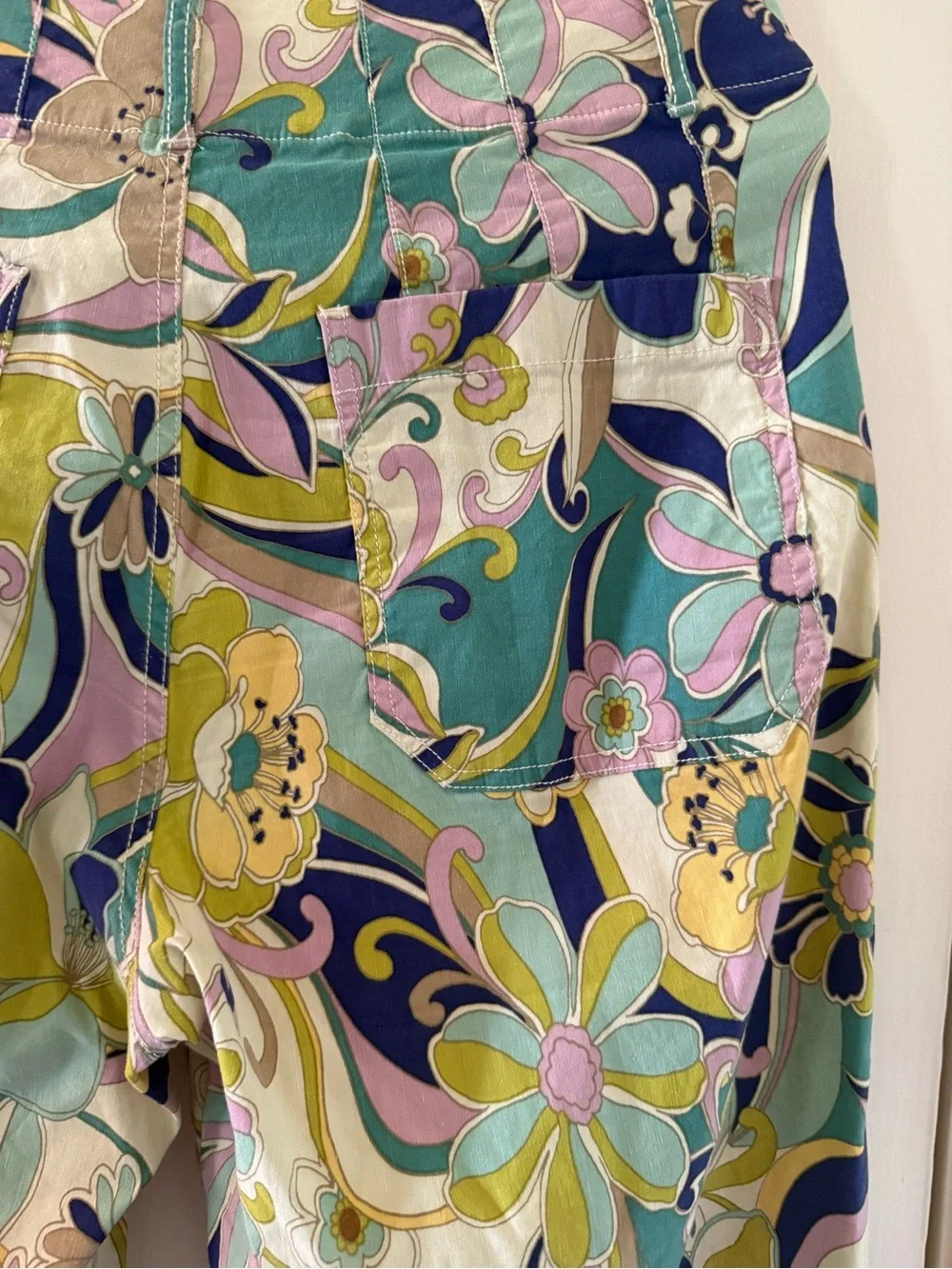 Anthropologie Multi-Color Wide-Leg Printed Palazzo Pants